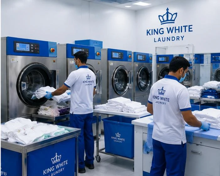Best affordable laundry service in Doha Qatar with professional washing machines and laundry staff